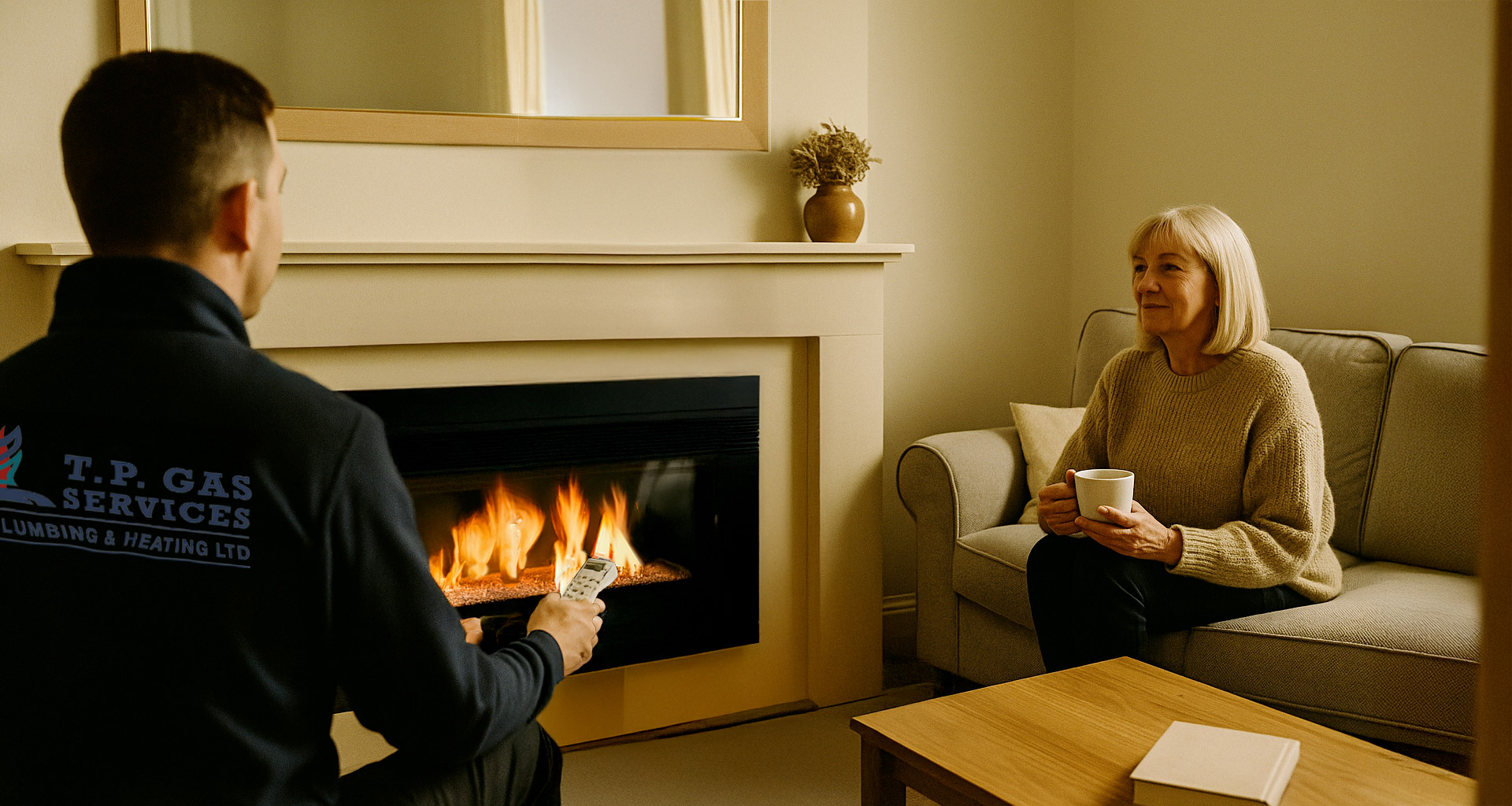 Gas fireplace installation – TP Gas Services
